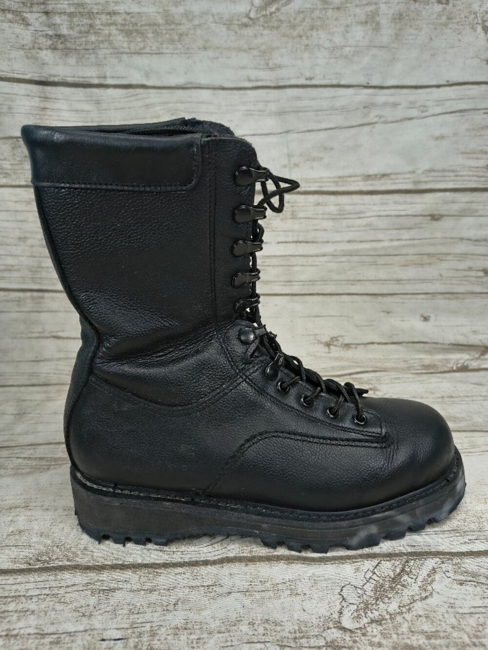 Boulet General Purpose Black Leather Boots Size 240